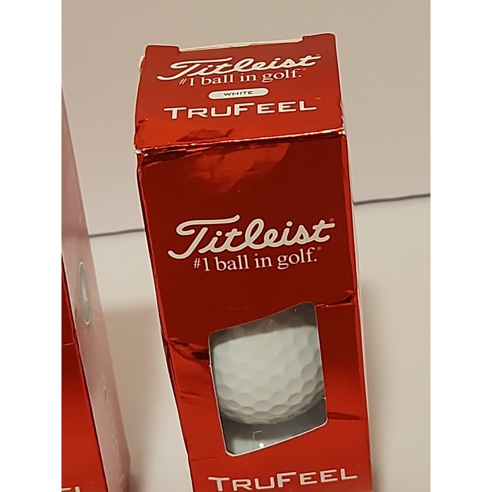 Titleist Trufeel Golf Balls White New In Box Full Set Of 4 Boxes - Picture 6 of 12